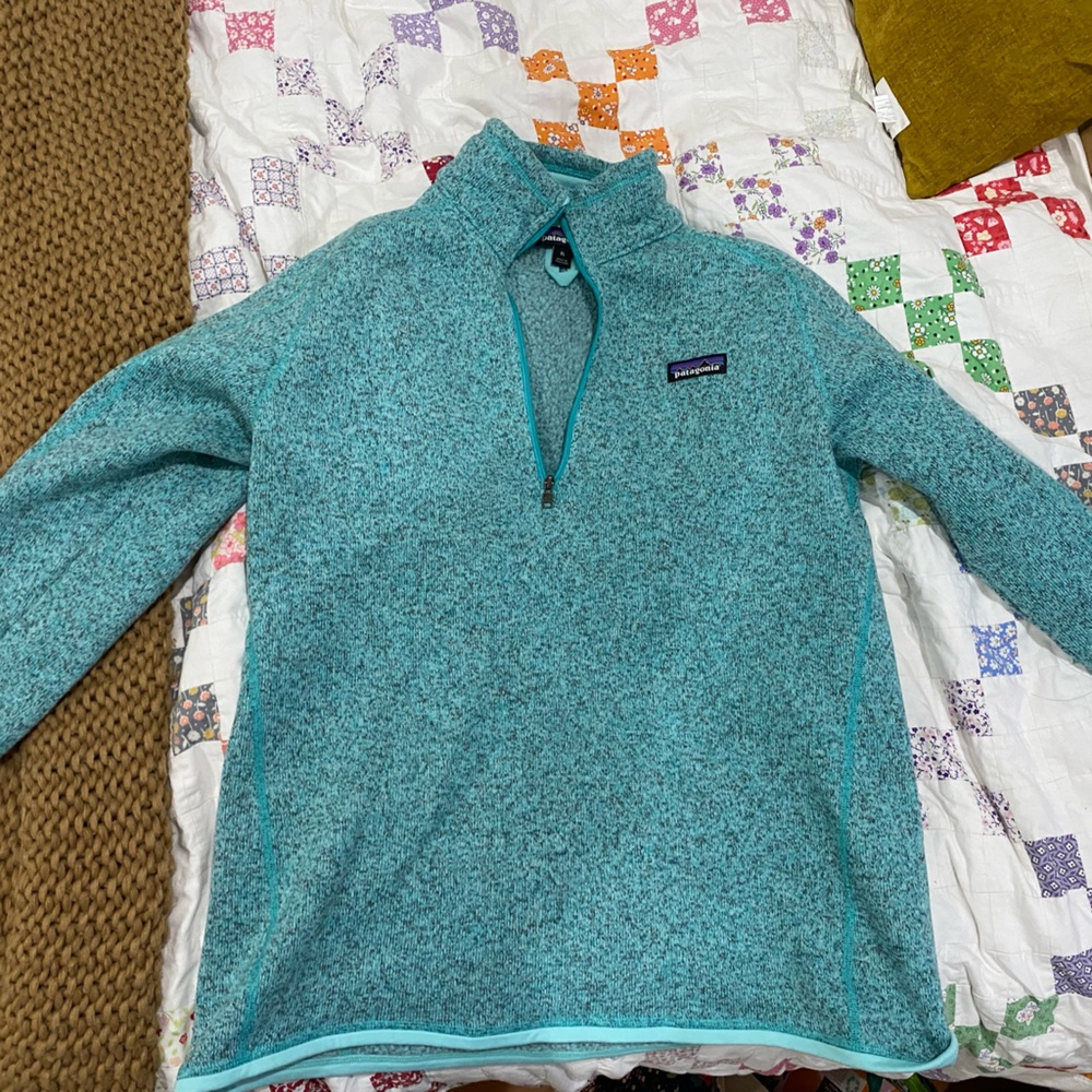 Turquoise Patagonia 1/4 Zip
